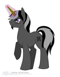 Size: 1825x2353 | Tagged: safe, artist:stagetechyart, derpibooru import, oc, oc:silent dawn, unofficial characters only, pony, unicorn, beard, glasses, magic, male, simple background, solo, transparent background