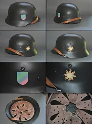 Size: 2827x3782 | Tagged: artist:tensaioni, custom, derpibooru import, helmet, irl, meta, military, photo, ponified, princess celestia, safe, stahlhelm