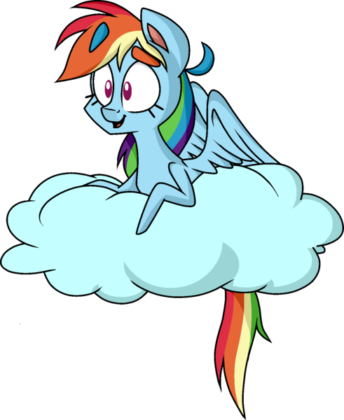 Size: 1430x1749 | Tagged: artist:strangiesleepy, cloud, derpibooru import, rainbow dash, safe, simple background, solo, transparent background