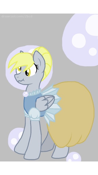 Size: 640x1136 | Tagged: artist needed, source needed, safe, derpibooru import, derpy hooves, pegasus, pony, clothes, dress, female, gala dress, mare