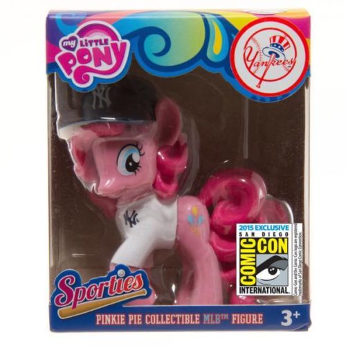 Size: 500x500 | Tagged: baseball, baseball cap, bottomless, clothes, derpibooru import, figure, hat, merchandise, mlb, new york yankees, partial nudity, pinkie pie, safe, san diego comic con, sdcc 2015, toy, t-shirt