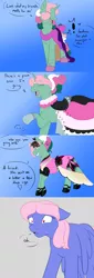 Size: 798x2346 | Tagged: artist:kourabiedes, ask, ask fizzy, clothes, derpibooru import, dress, fizzy, g1, safe, tumblr, wind whistler