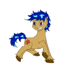 Size: 1061x1062 | Tagged: safe, artist:elvis-lopez, artist:wildfirethesmug, derpibooru import, oc, oc:driver, unofficial characters only, earth pony, pony, fallout equestria, fallout equestria: hidden enemies, grin, male, raised hoof, raised leg, simple background, solo, transparent background