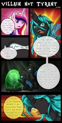 Size: 1500x2958 | Tagged: safe, artist:vavacung, derpibooru import, princess cadance, queen chrysalis, alicorn, changeling, pony, comic:to love alicorn, comic