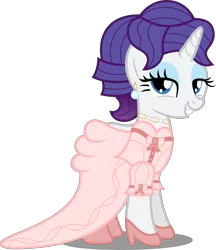 Size: 6906x8011 | Tagged: absurd resolution, artist:atomicmillennial, clothes, derpibooru import, dress, rarity, safe, simple background, solo, transparent background, vector, victorian