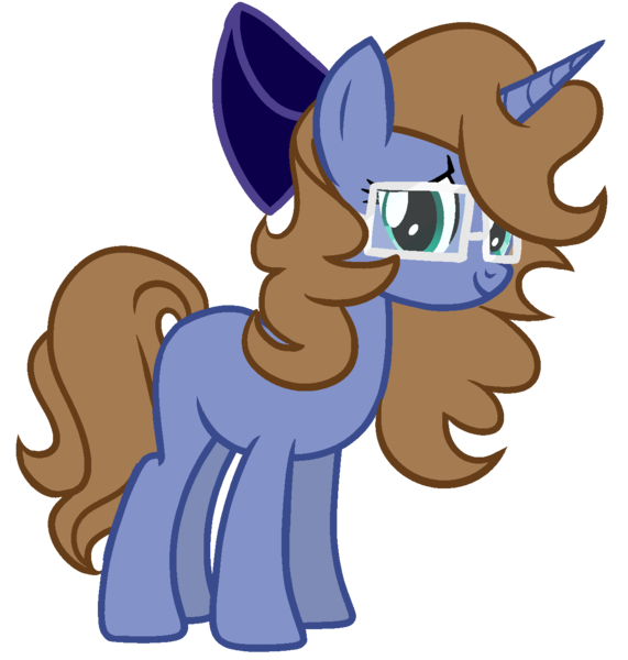 Size: 1245x1308 | Tagged: safe, artist:p-eridot, derpibooru import, oc, oc:ashley hearts, unofficial characters only, blank flank, cute, glasses, simple background, solo, transparent background