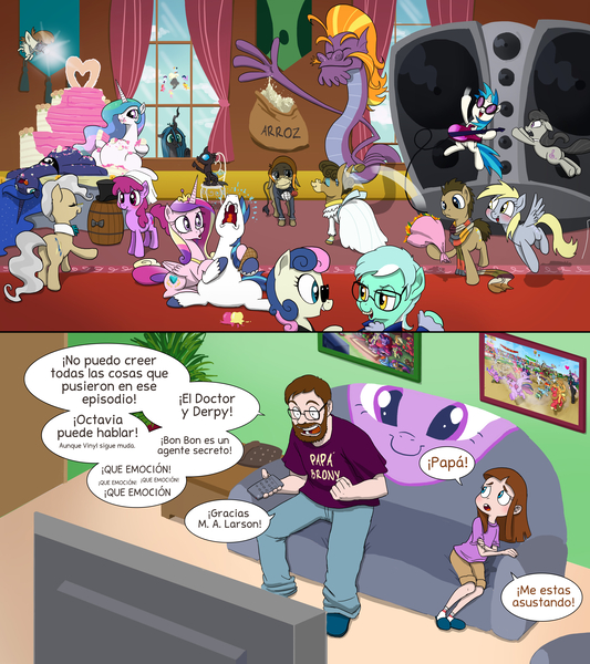 Size: 5760x6480 | Tagged: safe, artist:doublewbrothers, derpibooru import, applejack, berry punch, berryshine, bon bon, cranky doodle donkey, derpy hooves, doctor whooves, featherweight, fluttershy, kevin (changeling), lyra heartstrings, matilda, mayor mare, octavia melody, pinkie pie, pipsqueak, princess cadance, princess celestia, princess luna, queen chrysalis, rainbow dash, rarity, shining armor, steven magnet, sweetie drops, time turner, twilight sparkle, twilight sparkle (alicorn), vinyl scratch, alicorn, bugbear, changeling, changeling queen, donkey, earth pony, pegasus, pony, sea serpent, unicorn, slice of life (episode), absurd resolution, adorabon, austin powers, berrybetes, bon bond, brony, cake, cakelestia, comic, crankilda, crankybetes, cute, cutealis, cutedance, cuteling, doctorbetes, fat, featherbetes, female, foal, glasses, magnetbetes, male, mane six, mare, matildadorable, mayorable, rice, secret agent sweetie drops, shining adorable, shiningcadance, shipping, spanish, stallion, straight, tavibetes, translation, translator:the-luna-fan, vinylbetes, wall of tags