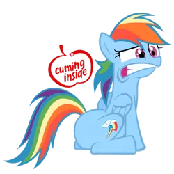 Size: 700x700 | Tagged: suggestive, derpibooru import, rainbow dash, pegasus, pony, female, intel, intel inside, iwtcird, mare, meme, simple background, solo, transparent background, vector