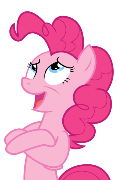 Size: 4500x6916 | Tagged: absurd resolution, artist:estories, crossed hooves, crossed legs, derpibooru import, looking up, pinkie pie, safe, simple background, solo, transparent background, vector