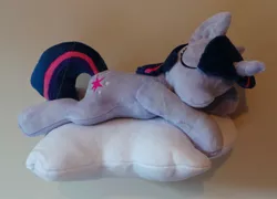 Size: 1024x739 | Tagged: artist:pinkamoone, cloud, derpibooru import, irl, photo, plushie, safe, sleeping, solo, twilight sparkle