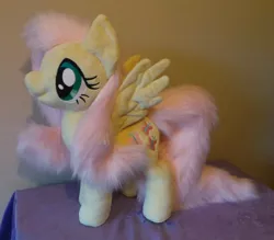 Size: 474x416 | Tagged: artist:pinkamoone, derpibooru import, fluttershy, irl, photo, plushie, safe, solo