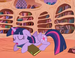 Size: 1059x816 | Tagged: safe, artist:7uprulez, derpibooru import, twilight sparkle, twilight sparkle (alicorn), alicorn, pony, adorkable, book, cute, dork, female, mare, princess sleeping on books, sleeping, solo