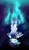 Size: 700x1200 | Tagged: safe, artist:loyaldis, derpibooru import, oc, unofficial characters only, pegasus, pony, blue background, both cutie marks, bubble, crepuscular rays, crying, darkness, eyes closed, falling, feather, flowing tail, glow, image, ocean, png, sad, simple background, solo, sparkles, sunlight, tail, underwater, water, wings