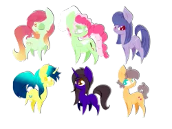 Size: 1024x768 | Tagged: artist:elskafox, chibi, derpibooru import, oc, oc:artline, oc:broken scribble, oc:cosmia nebula, oc:lizzie, oc:solar bronze, safe, unofficial characters only