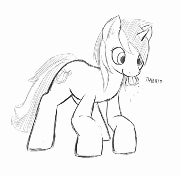 Size: 1212x1176 | Tagged: safe, artist:trickydick, derpibooru import, lyra heartstrings, pony, monochrome, onomatopoeia, raspberry, raspberry noise, silly, silly pony, sketch, solo, tongue out