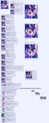 Size: 1808x4476 | Tagged: suggestive, derpibooru import, twilight sparkle, twilight sparkle (alicorn), alicorn, pony, /mlp/, 4chan, carlos, funny as hell, hurricane of puns, nigga, pun, thread, twilight snapple