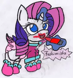 Size: 1024x1088 | Tagged: safe, artist:cuddlelamb, derpibooru import, rarity, pony, babity, baby, baby pony, booties, clothes, cute, diaper, lipstick, magic, poofy diaper, raribetes, solo, telekinesis, younger