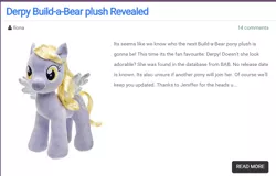 Size: 756x483 | Tagged: safe, derpibooru import, derpy hooves, pegasus, pony, build-a-bear, female, irl, mare, photo, plush derpy, plushie