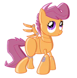 Size: 500x507 | Tagged: artist:fillerartist, derpibooru import, robot, safe, scootabot, scootaloo