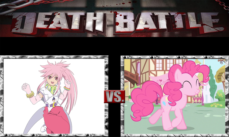 Size: 900x540 | Tagged: arche klaine, crossover, death battle, derpibooru import, exploitable meme, meme, pinkie pie, request, safe, tales of phantasia, template