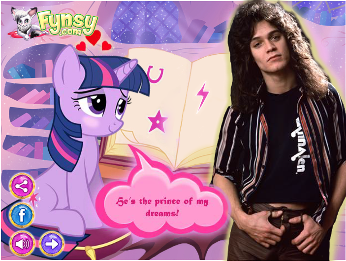 Size: 703x529 | Tagged: blushing, derpibooru import, eddie van halen, edit, exploitable meme, female, flash game, fynsy, love, male, meme, safe, shipping, straight, twilight sparkle, van halen