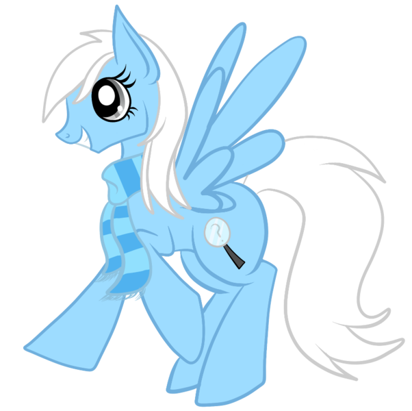 Size: 849x846 | Tagged: safe, artist:tinyfeather, derpibooru import, oc, oc:winter breeze, unofficial characters only, pegasus, pony, solo