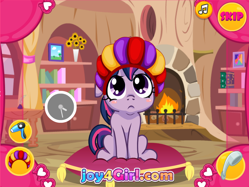 Size: 1194x896 | Tagged: safe, derpibooru import, twilight sparkle, pony, flash game, joy4girl, makeover, mane, prom, sad, salon, solo