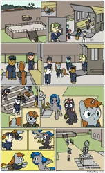Size: 1000x1650 | Tagged: safe, artist:king-koder, derpibooru import, oc, oc:homage, oc:littlepip, oc:velvet remedy, unofficial characters only, earth pony, pegasus, pony, unicorn, comic:post-fallout equestria, fallout equestria, fanfic, clothes, comic, cute, elements of harmony, fanfic art, feels, female, horn, hug, male, mare, pipbuck, stallion, vault suit