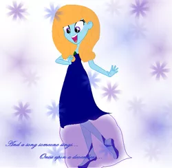 Size: 583x568 | Tagged: safe, artist:cartoon girl, deleted from derpibooru, derpibooru import, oc, oc:tangerine tropics, unofficial characters only, equestria girls, anastasia, caption, don bluth, once upon a december, solo, text