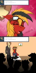 Size: 800x1605 | Tagged: anthro, artist:twotail813, ask, derpibooru import, ear bite, goggles, oc, oc:twotail, public, rcf community, suggestive, tumblr, unofficial characters only
