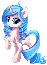 Size: 702x959 | Tagged: safe, artist:pepooni, derpibooru import, oc, oc:opuscule antiquity, unofficial characters only, pony, unicorn, female, mare, rear view, simple background, solo, transparent background, underhoof