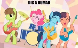 Size: 867x532 | Tagged: derpibooru import, dig a pony, party pooped, pinkie pie, pinko starr, reference, safe, screencap, song reference, the beatles