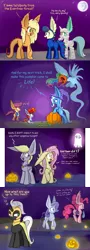 Size: 1000x2770 | Tagged: artist:heir-of-rick, aurora dash, bon bon, breezie, breeziefied, clarity, comic, crystal pony, derpibooru import, derpy hooves, dinky hooves, flutterbat, fluttershy, golem, hidden cane, holiday, lyra heartstrings, miss pie's monsters, monster pony, nightmare night, oc, oc:captain, oc:radiant spark, original species, pinkie pie, rainbow dash, rarity, safe, scootaloo, species swap, sweetie drops, tatzljack, tatzlpony, trixie, twiceratops, twilight breezie, twilight sparkle