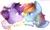 Size: 2455x1474 | Tagged: safe, artist:bukaa-a, derpibooru import, rainbow dash, twilight sparkle, alternate hairstyle, asexual, asexual pride flag, boop, female, gay marriage, gay pride, gay pride flag, image, lesbian, lovewins, marriage equality, mouthpiece, png, politics, pride, shipping, twidash