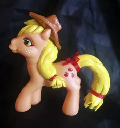 Size: 1405x1500 | Tagged: safe, derpibooru import, applejack, custom, g3, g4 to g3, generation leap, irl, photo, solo, toy