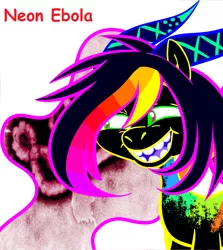 Size: 1302x1462 | Tagged: artist:sherradestrix, derpibooru import, ebola, oc, oc:neon nebula, safe, trollface, unofficial characters only