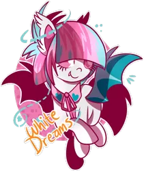 Size: 700x828 | Tagged: safe, artist:xwhitedreamsx, derpibooru import, oc, oc:doodle doo, unofficial characters only, bat pony, pony, simple background, solo, transparent background