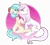 Size: 5500x5000 | Tagged: suggestive, artist:wickedsilly, derpibooru import, coco pommel, fleur-de-lis, earth pony, pony, unicorn, absurd resolution, bedroom eyes, blushing, crack shipping, female, fleur-de-coco, floppy ears, image, kiss on the lips, kissing, lesbian, mare, png, raised hoof, shipping, sitting