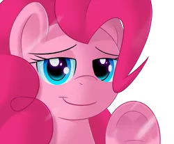 Size: 1280x1060 | Tagged: against glass, artist:sykobelle, bedroom eyes, derpibooru import, fourth wall, hooves, looking at you, pinkie pie, safe, simple background, smiling, solo, transparent background, underhoof