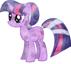 Size: 8828x7920 | Tagged: dead source, safe, artist:birdalliance, derpibooru import, twilight sparkle, crystal pony, pony, absurd resolution, crystallized, simple background, solo, transparent background, vector