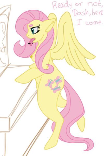 Size: 640x960 | Tagged: questionable, artist:hotpantalones, derpibooru import, fluttershy, anthro, semi-anthro, breasts, female, flutterdash, lesbian, nudity, piercing, shipping, solo, solo female, tongue out, tongue piercing