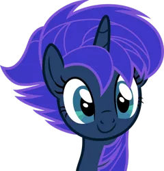 Size: 1024x1065 | Tagged: alternate hairstyle, artist:blah23z, derpibooru import, edit, princess luna, punklight sparkle, recolor, safe, simple background, solo, transparent background