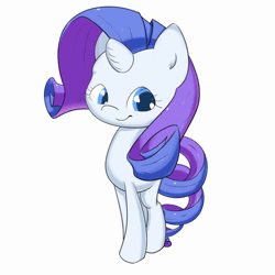 Size: 640x640 | Tagged: animated, anonymous artist, derpibooru import, rarity, safe, standing