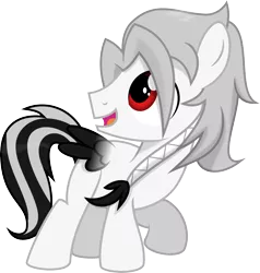 Size: 5000x5244 | Tagged: safe, artist:meteor-spark, derpibooru import, oc, oc:aero ruinwing, unofficial characters only, pegasus, pony, absurd resolution, blank flank, colt, male, simple background, solo, transparent background, vector