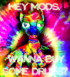 Size: 736x814 | Tagged: 3d, artist:sherradestrix, chickun, derp, derpibooru import, drugs, exploitable meme, faic, forced meme, high, meme, neon, nightmare fuel, ponylumen, rainbow, safe, scootaloo, trippy