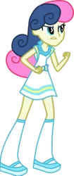 Size: 188x448 | Tagged: dead source, safe, artist:luchita27, derpibooru import, bon bon, sweetie drops, equestria girls, rainbow rocks, bon bon is not amused, fist, simple background, solo, transparent background, vector