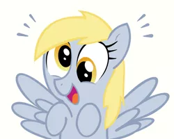 Size: 1000x800 | Tagged: safe, artist:cahoonas, artist:mickeymonster, derpibooru import, derpy hooves, pegasus, pony, cute, female, happy, mare, simple background, smiling, solo, vector, vector trace, white background