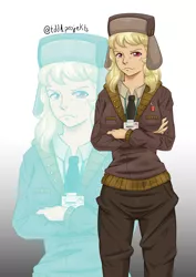 Size: 2480x3507 | Tagged: artist:muramasa, blonde, clothes, derpibooru import, hat, human, humanized, id card, jacket, march gustysnows, safe, serious face, solo