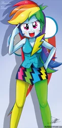 Size: 645x1321 | Tagged: safe, artist:the-butch-x, derpibooru import, rainbow dash, equestria girls, rainbow rocks, adorasexy, armpits, beautiful, beautiful x, cute, dashabetes, hand on hip, sexy, solo