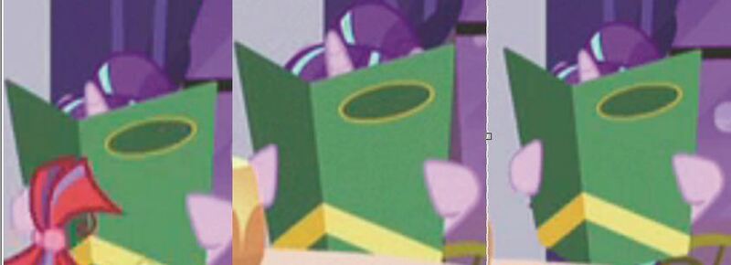 Size: 846x307 | Tagged: amending fences, canterlot, derpibooru import, hiding, menu, moondancer, reading, restaurant, safe, starlight glimmer